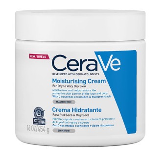 CeraVe Crema Idratante Per Pelli Da Secche a Molto Secche Per il Corpo e il Viso 454g